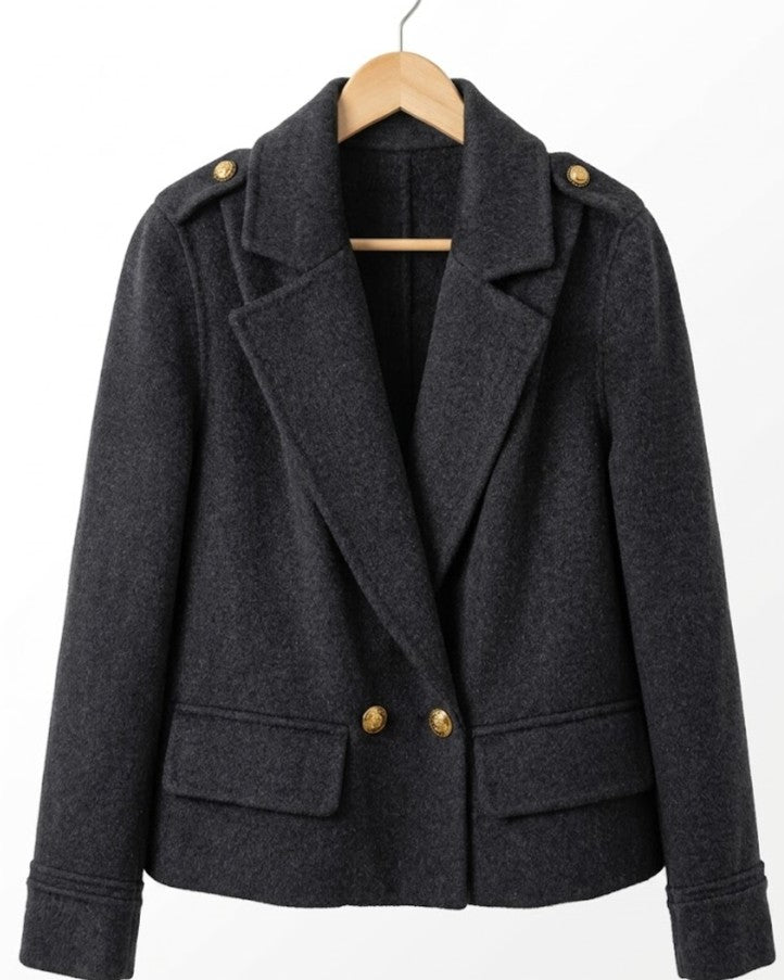 Luxury Cashmere & Wool Short Coat | Minimalist Chic