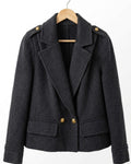 Luxury Cashmere & Wool Short Coat | Minimalist Chic