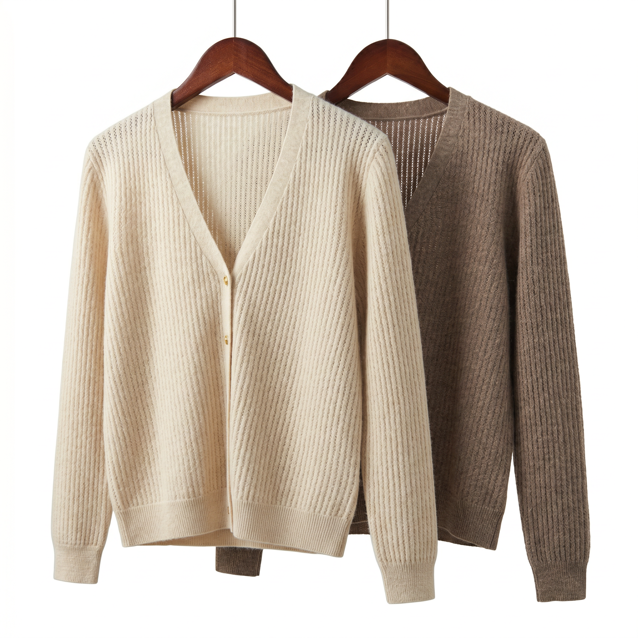 Classic 100% Pure Cashmere Ribbed Knit Sweater