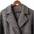 Premium Textured Wool-Alpaca Blend Coat