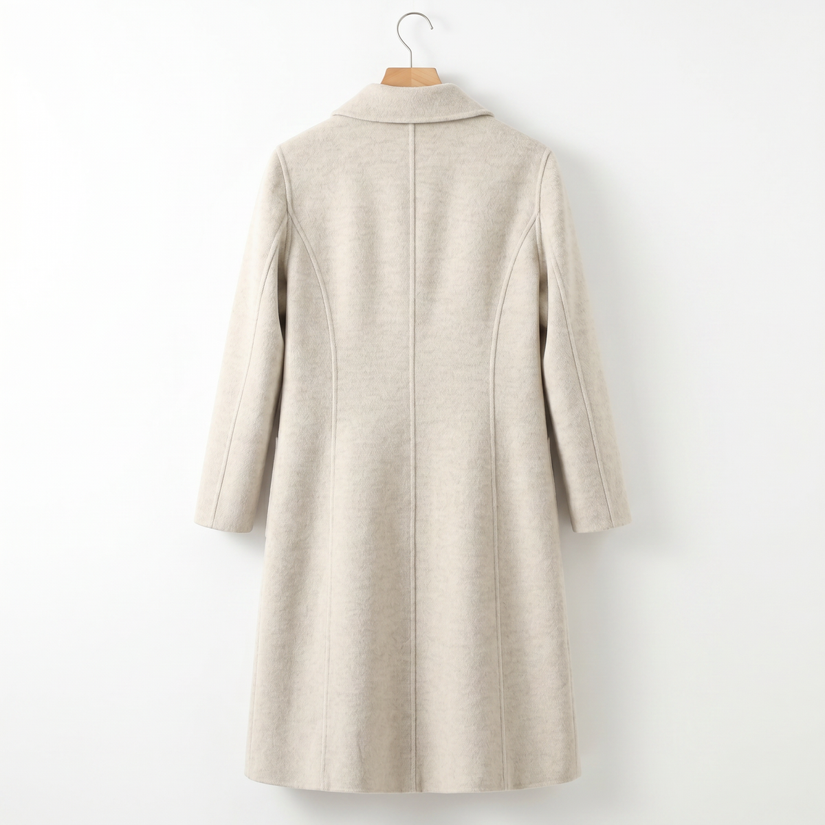 Wool, Rabbit Hair & Mulberry Silk Long Coat