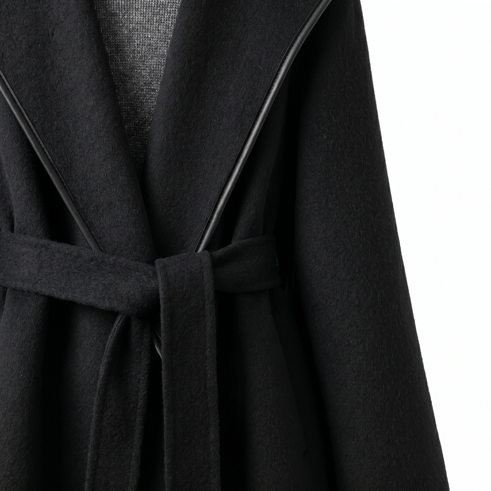 Wool & Yak Hair Balloon-Sleeve Coat