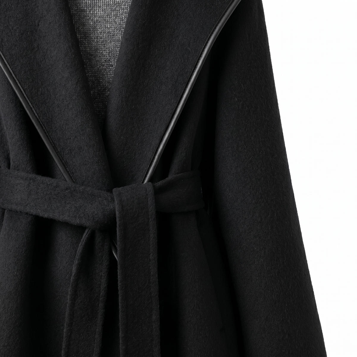 Wool & Yak Hair Balloon-Sleeve Coat