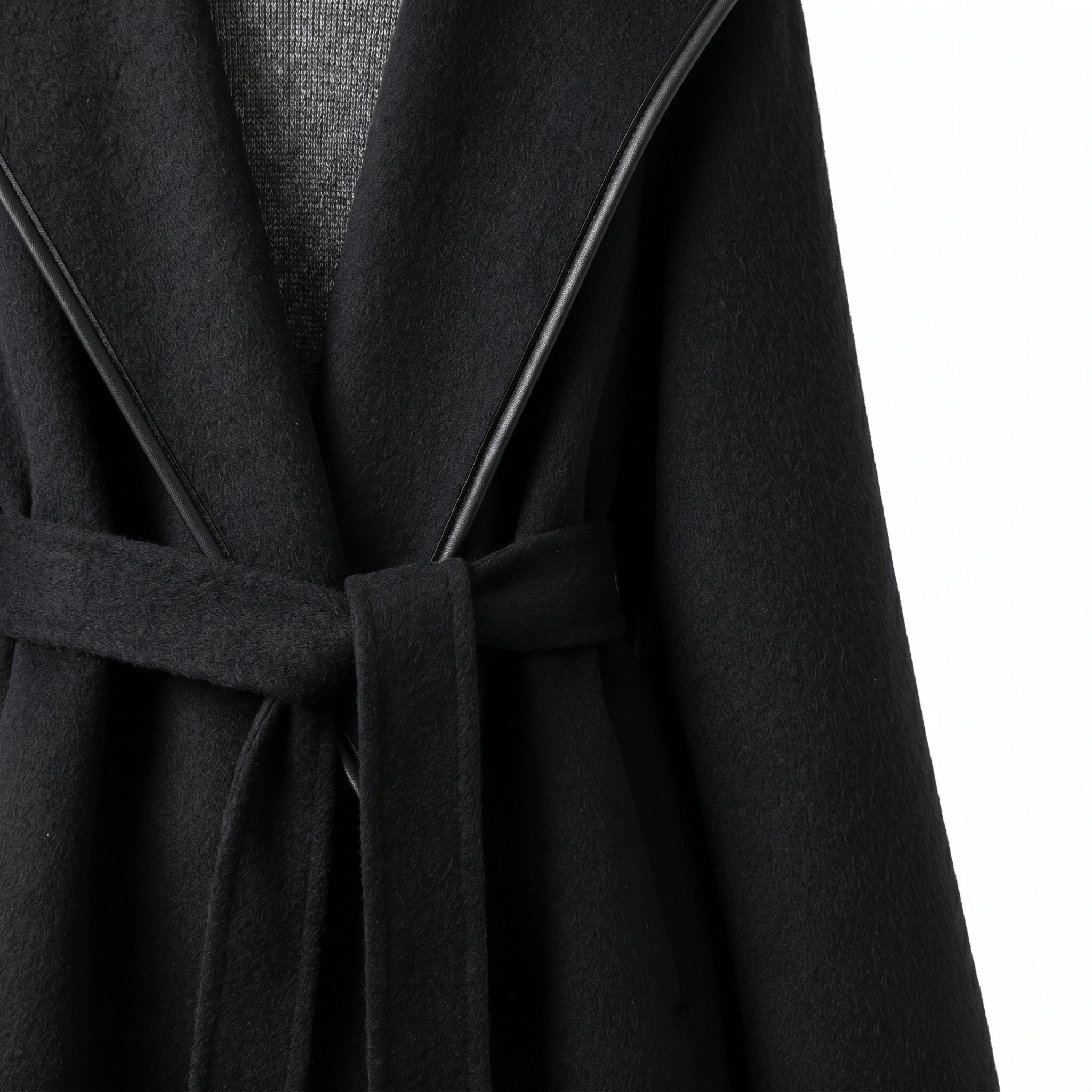 Wool & Yak Hair Balloon-Sleeve Coat