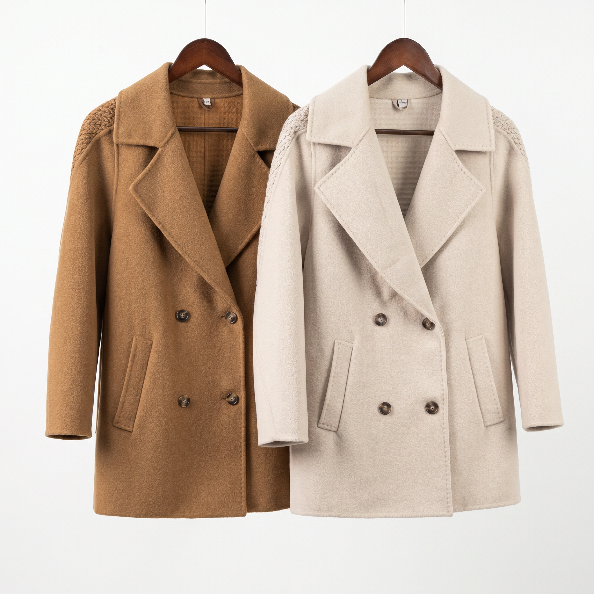 Premium 100% Australian Wool Textured Shoulder Jacket