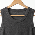 Cashmere-Mix Damen Tanktop Rundhals Fein-Strick Basic Ärmellos [Size]