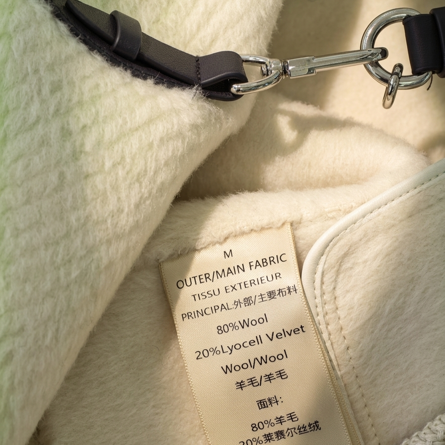Elegant Collarless Wool Blend Coat with Matching Scarf
