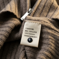 Luxury 100% Cashmere Ribbed Zip-Up Hoodie