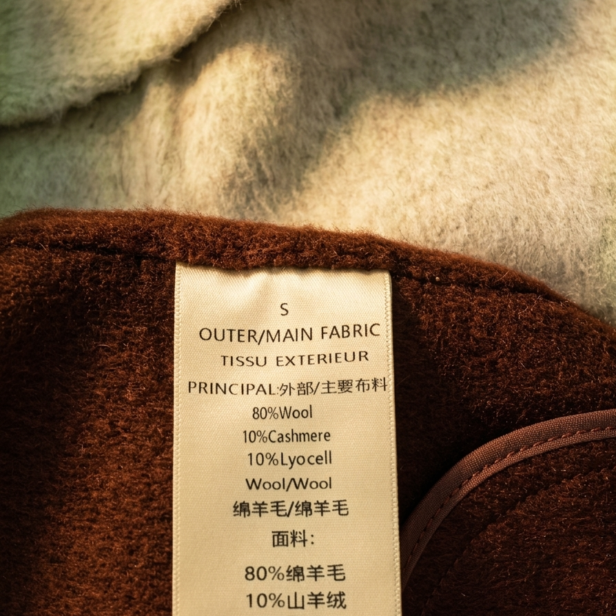 Cashmere-Wool Double-Breasted Blend Coat