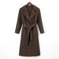 Premium Textured Wool-Alpaca Blend Coat