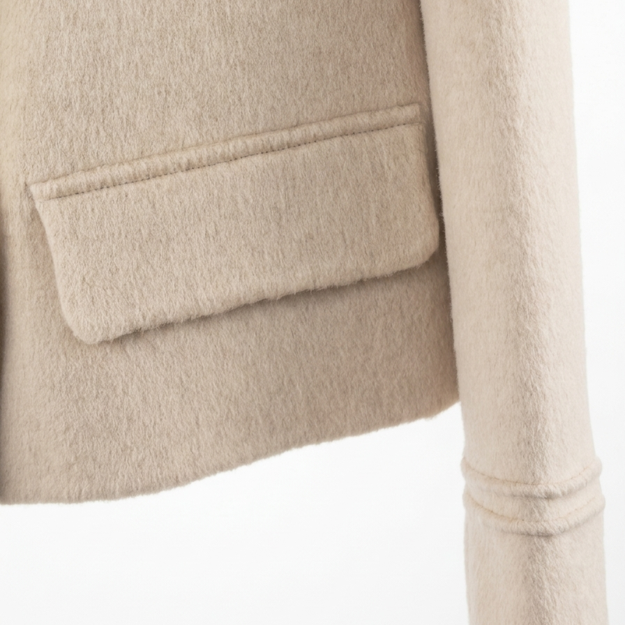 Luxury Cashmere & Wool Short Coat | Minimalist Chic