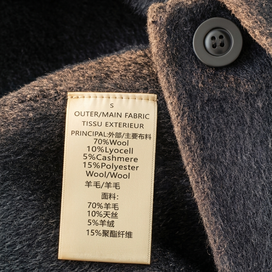 Premium Wool-Blend Long Coat with Matching Crossbody Bag