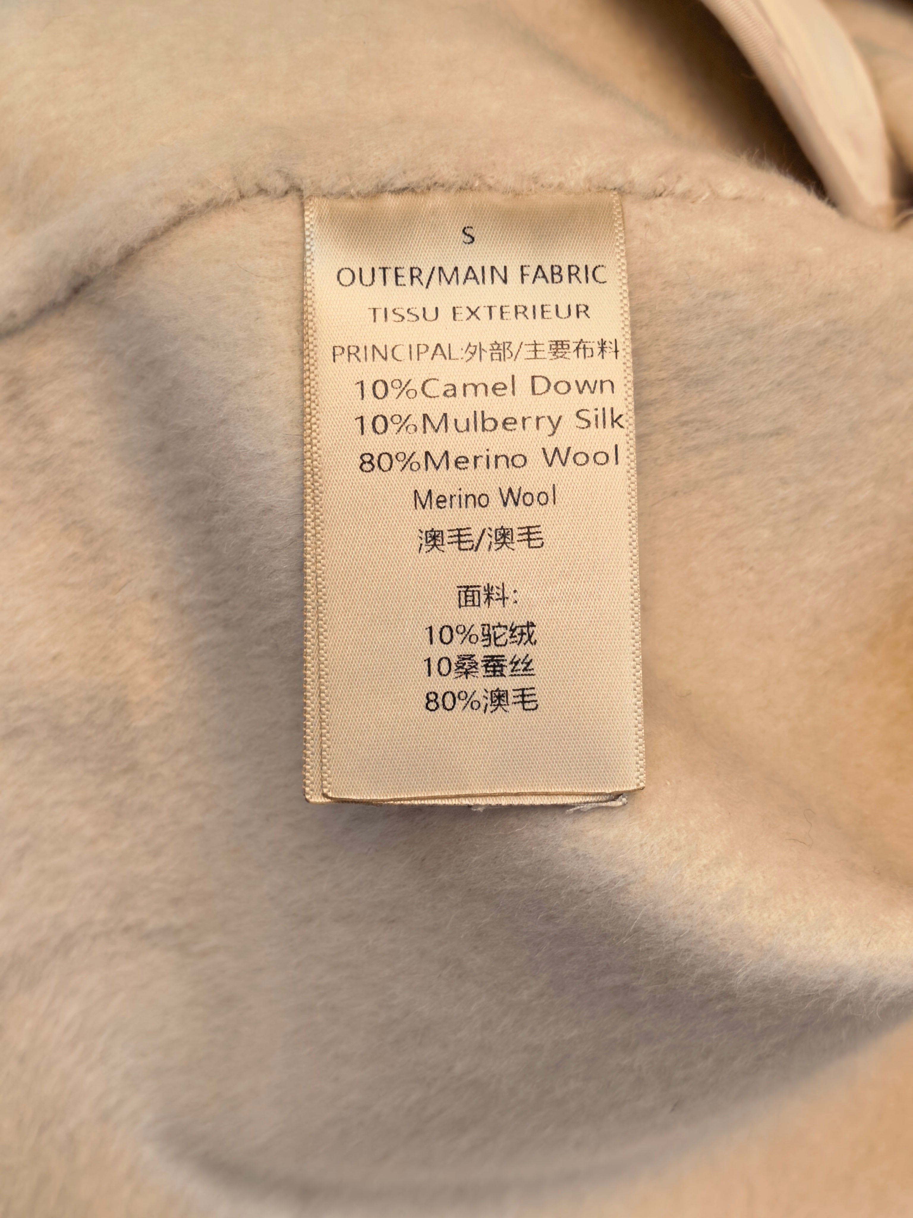 Luxury Merino Wool-Camel Blend Coat