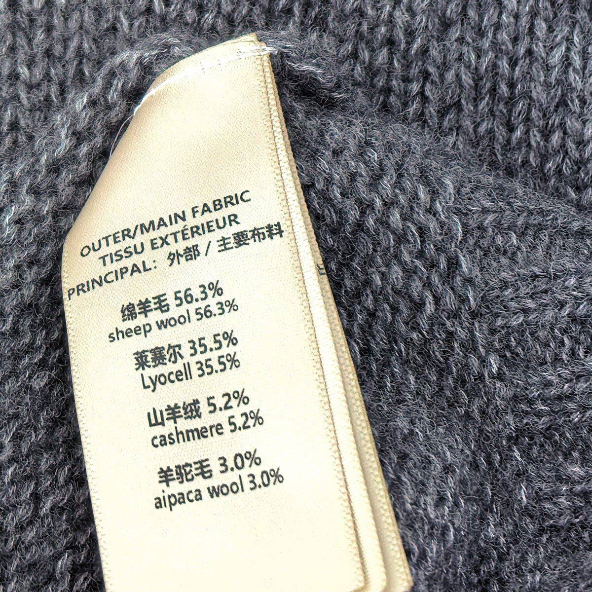 Premium Cashmere-Wool Blend High-Neck Knit Sweater