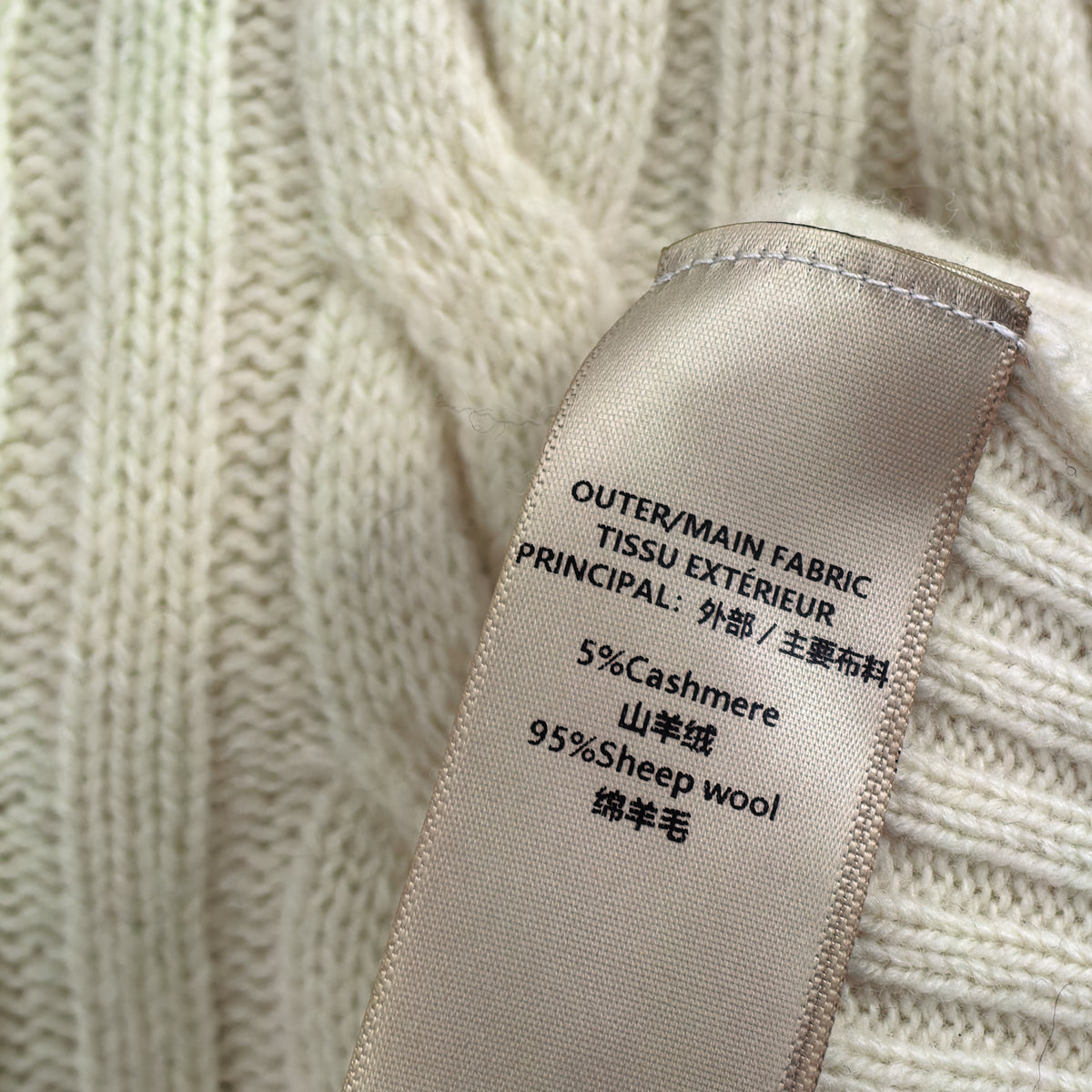 Premium Cashmere-Wool Cable-Knit Quarter-Zip Sweater