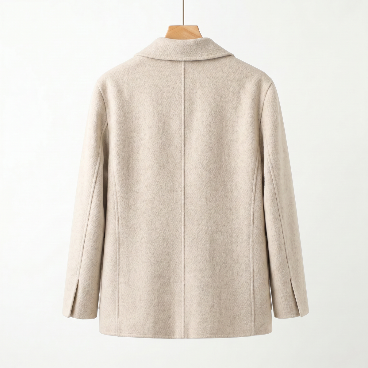 Premium Wool-Alpaca Blend Double-Breasted Coat | Minimalist Winter Outerwear