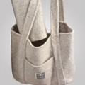 Premium Wool-Cashmere Blend Long Coat with Matching Tote