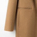 Classic Wool-Camel  Blend Long Coat