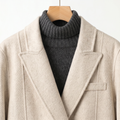 Premium Wool-Alpaca Blend Double-Breasted Coat | Minimalist Winter Outerwear