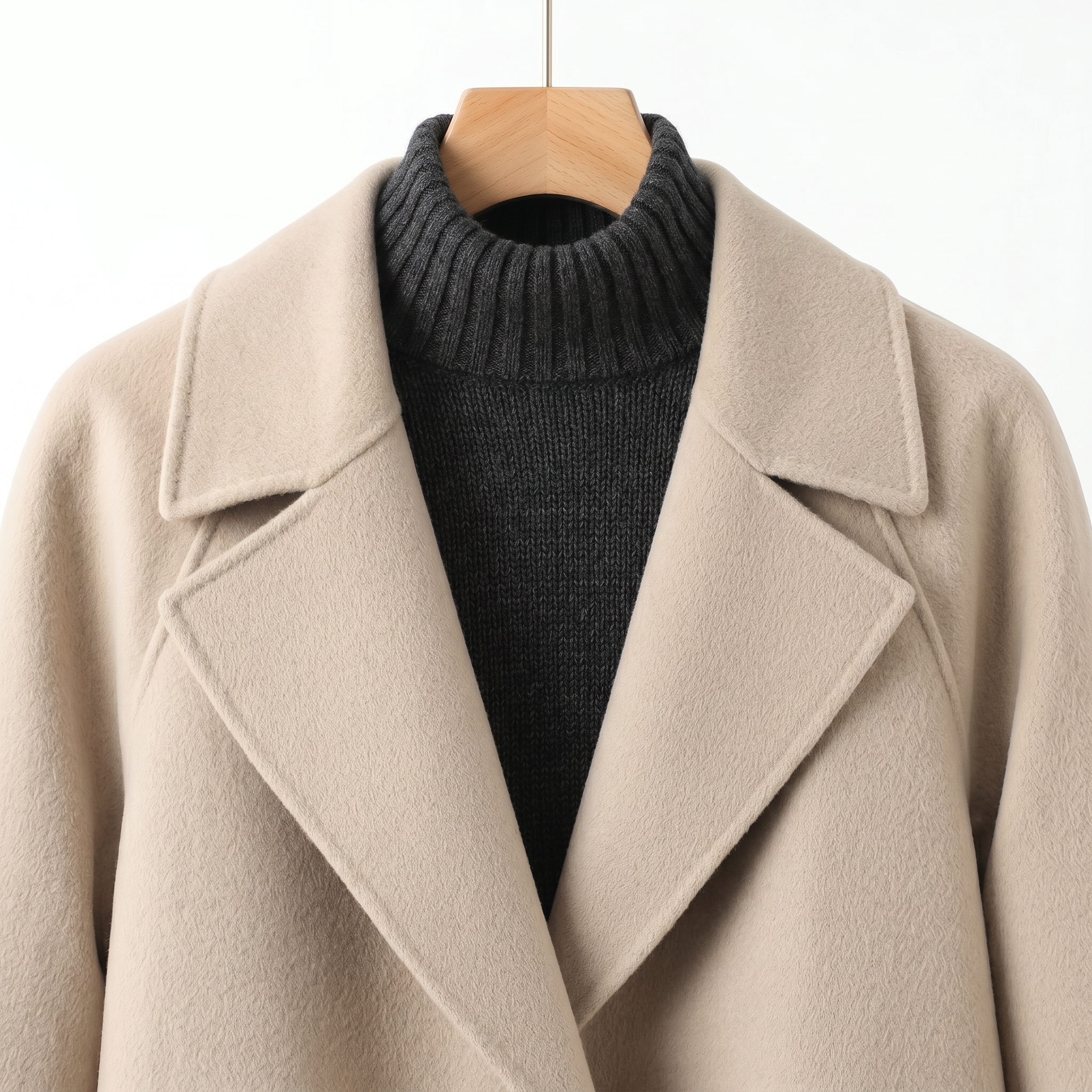Minimalist 100% Australian Wool Toggle Coat