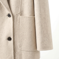 Premium Wool-Alpaca Blend Double-Breasted Coat | Minimalist Winter Outerwear