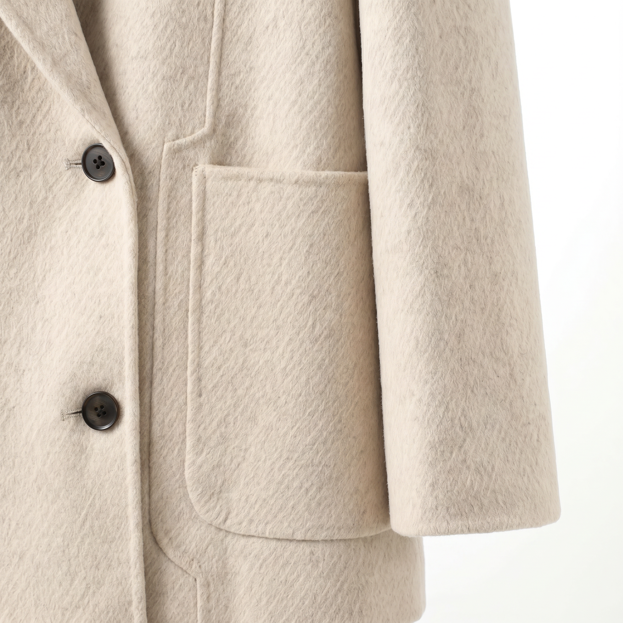 Premium Wool-Alpaca Blend Double-Breasted Coat | Minimalist Winter Outerwear