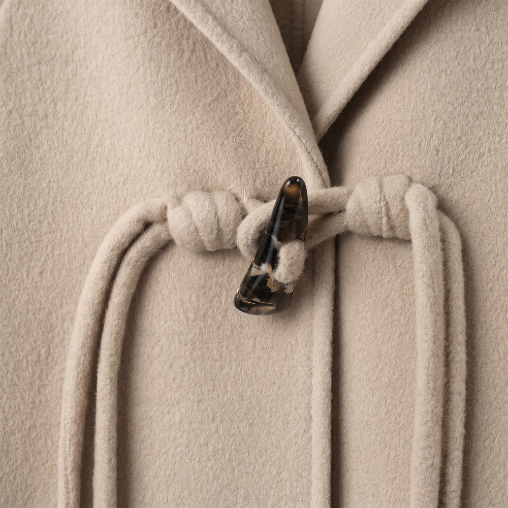 Minimalist 100% Australian Wool Toggle Coat