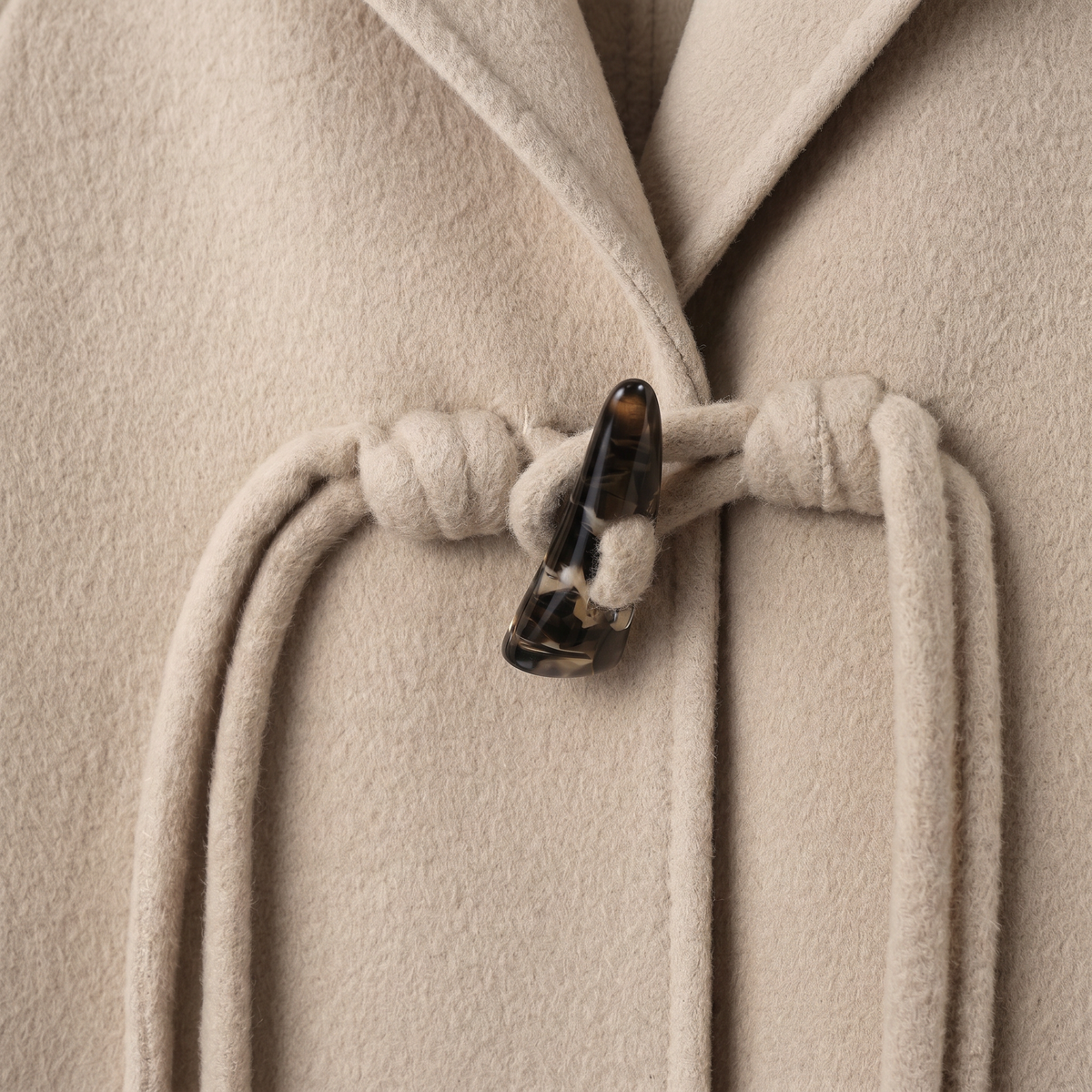 Minimalist 100% Australian Wool Toggle Coat