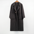 Premium Australian Wool-Camel Blend Double-Breasted Long Coat