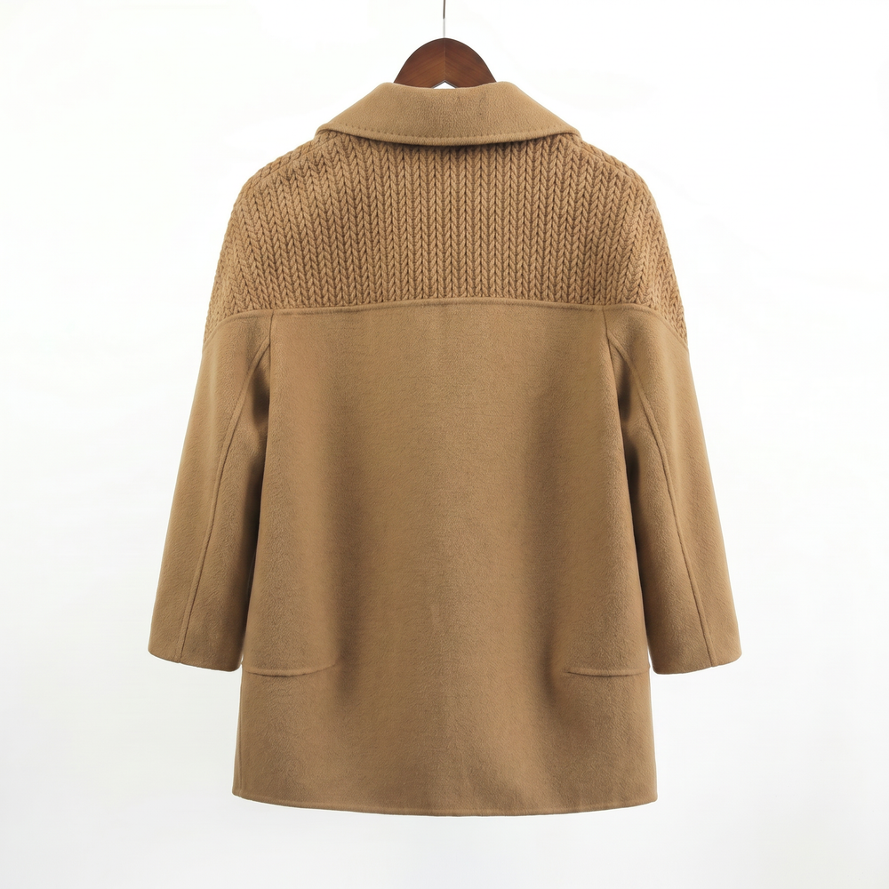 Premium 100% Australian Wool Textured Shoulder Jacket