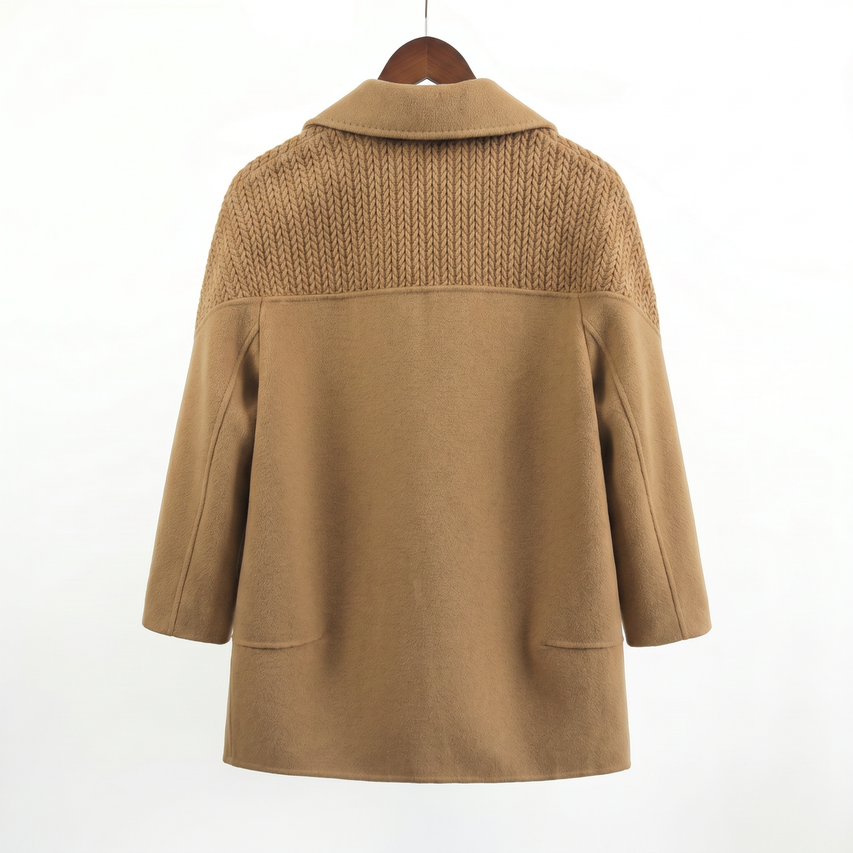 Premium 100% Australian Wool Textured Shoulder Jacket