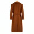 Luxury 100% Pure Wool Belted Long Coat