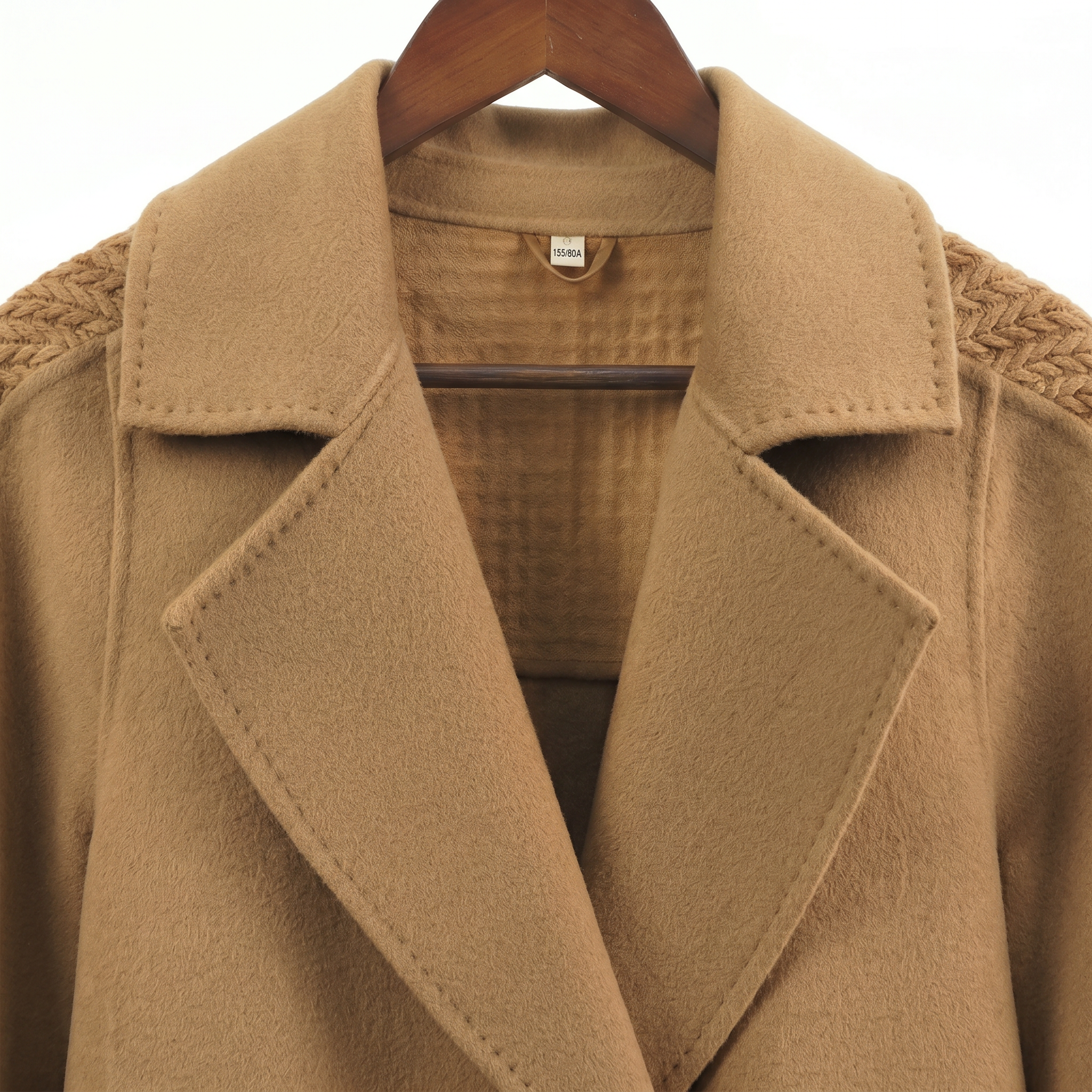 Premium 100% Australian Wool Textured Shoulder Jacket