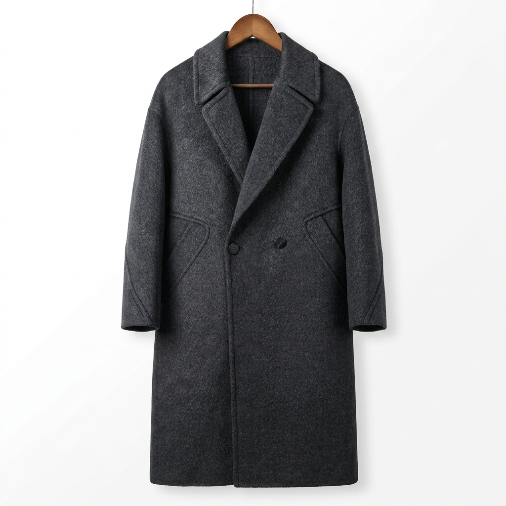 Premium 90% Australian Wool-Camel Blend Double-Breasted Coat