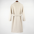 Premium Wool & Camel Down Blend Double-Breasted Long Coat