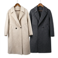 Premium 90% Australian Wool-Camel Blend Double-Breasted Coat