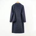 Premium Cashmere-Wool Long Coat with Matching Shoulder Bag | Minimalist Winter Outerwear