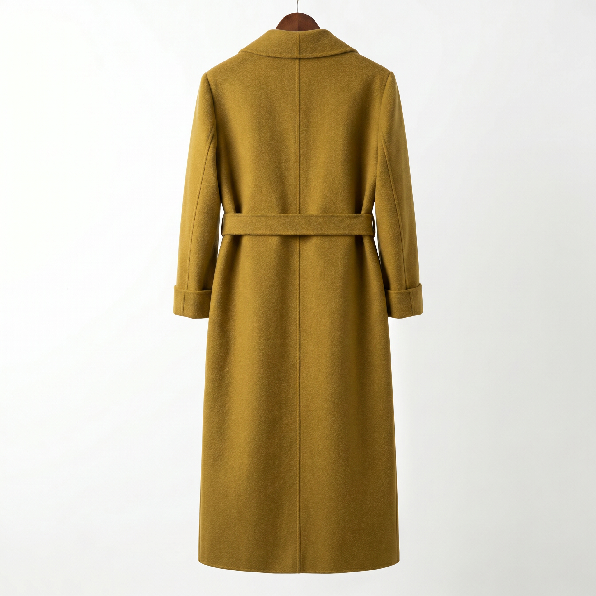 Essential 100% Pure Wool Belted Long Coat