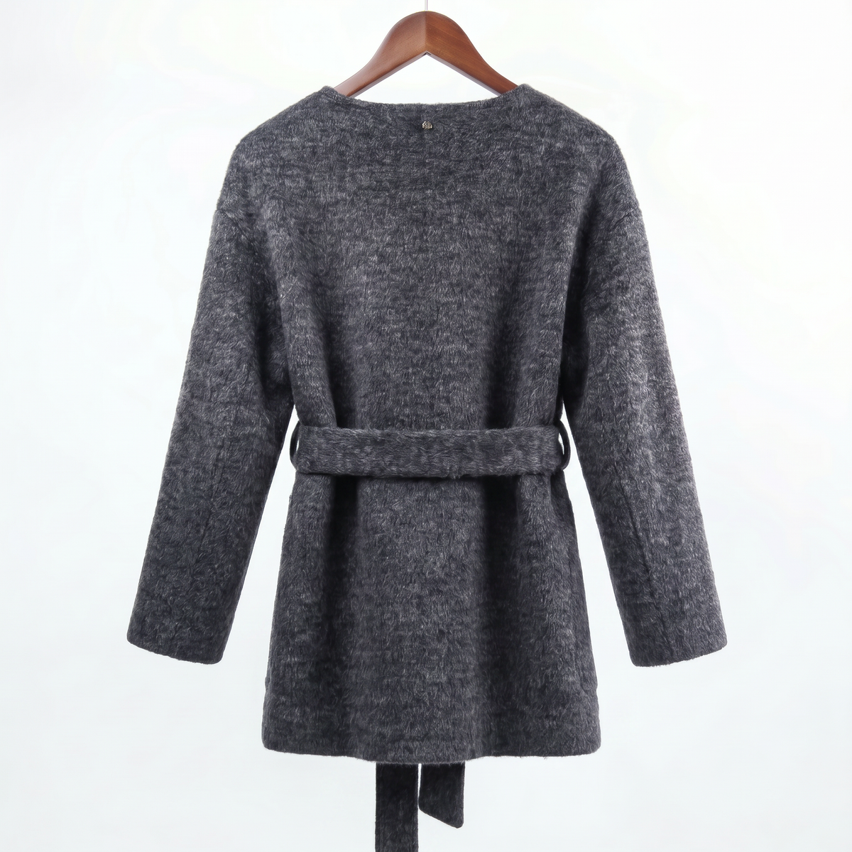 Minimalist Cashmere & Wool Belted Coat