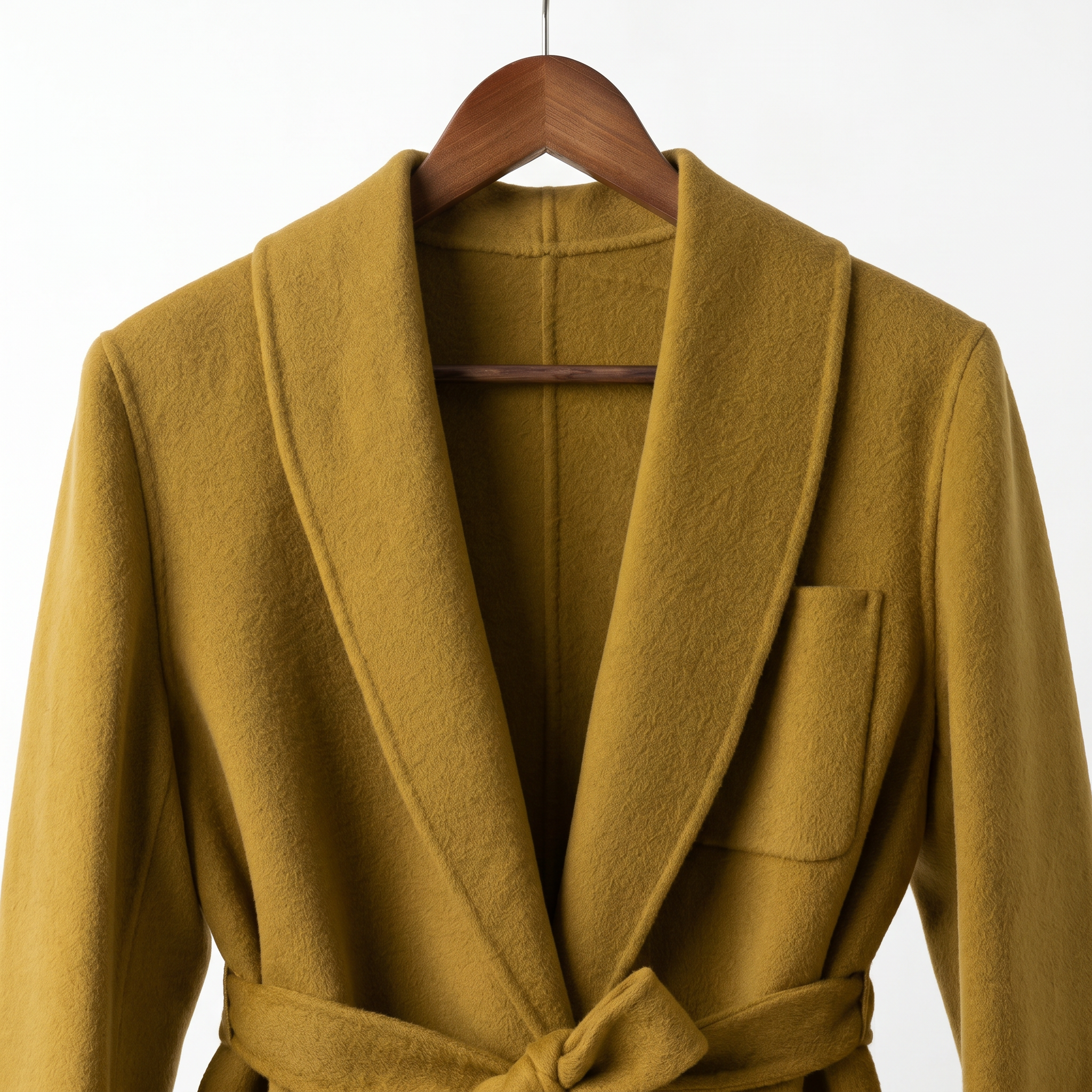 Essential 100% Pure Wool Belted Long Coat