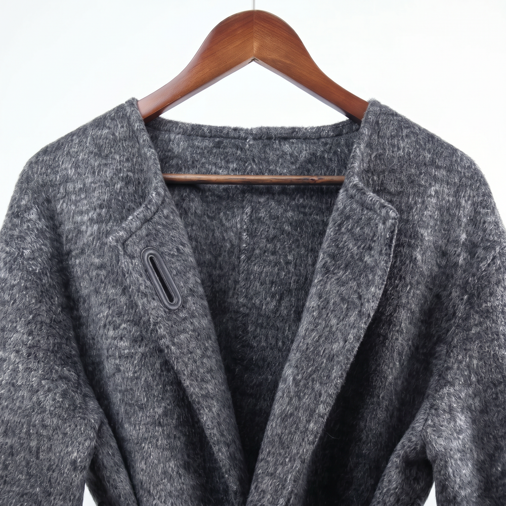 Minimalist Cashmere & Wool Belted Coat
