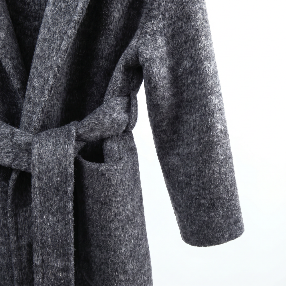 Minimalist Cashmere & Wool Belted Coat