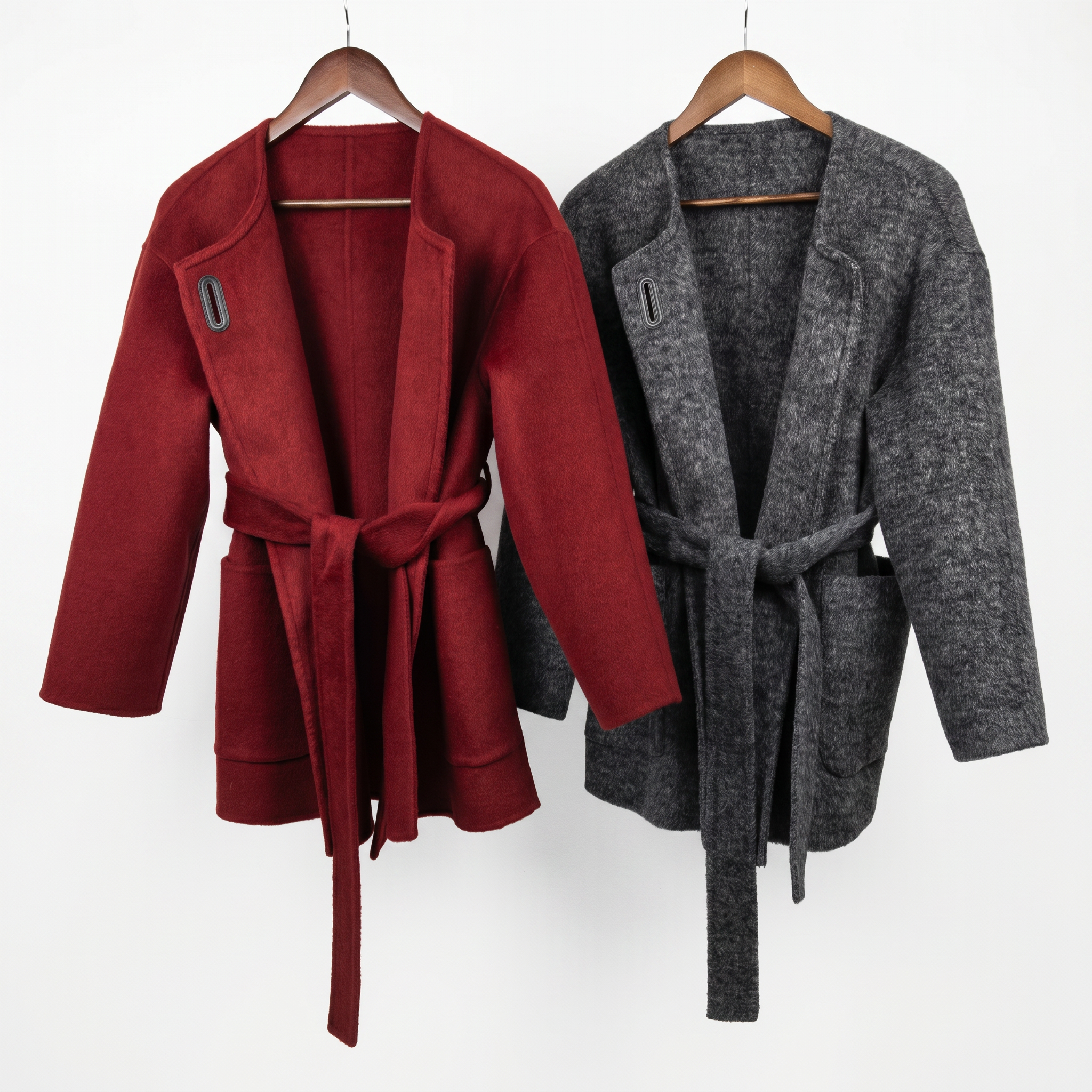 Minimalist Cashmere & Wool Belted Coat