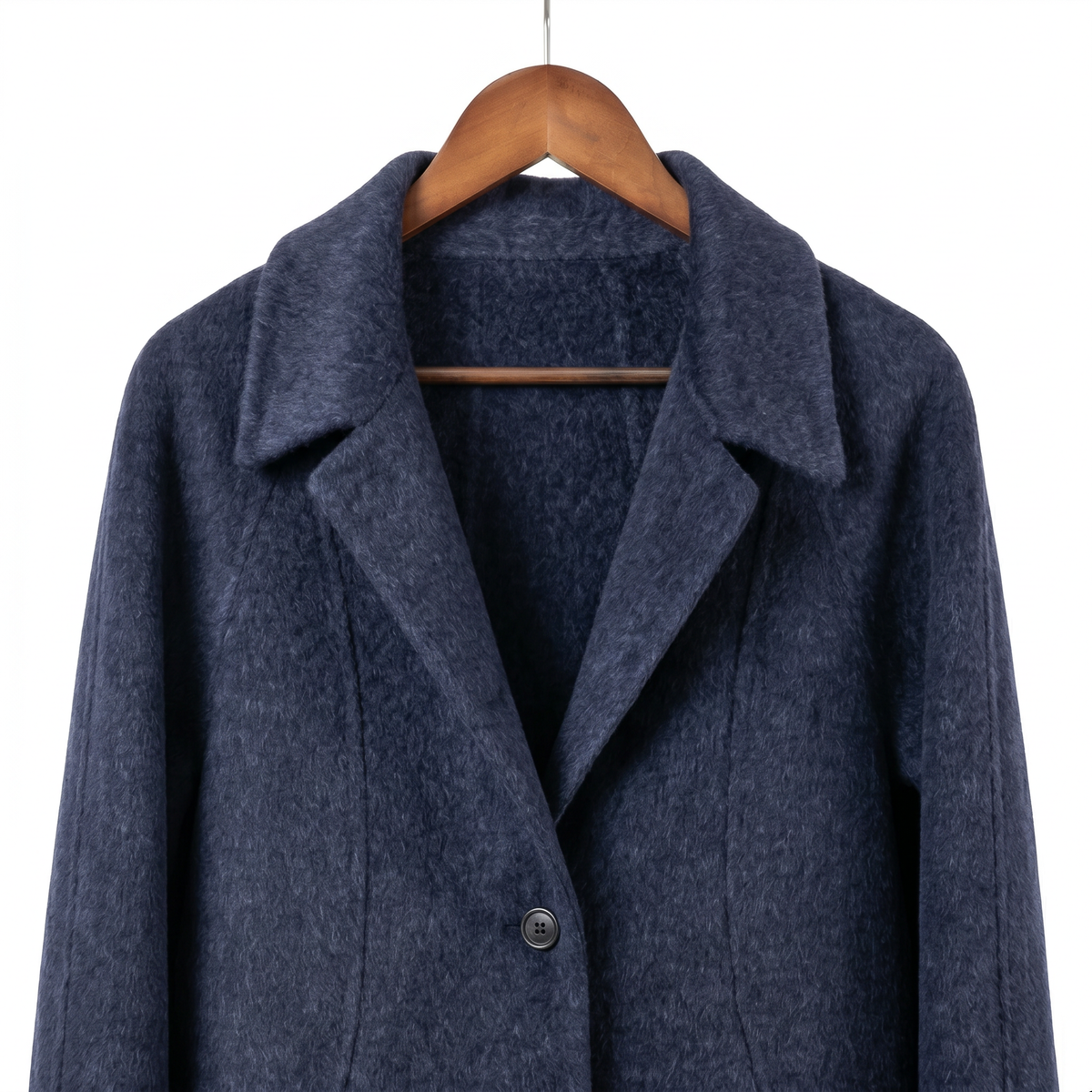 Premium Cashmere-Wool Long Coat with Matching Shoulder Bag | Minimalist Winter Outerwear