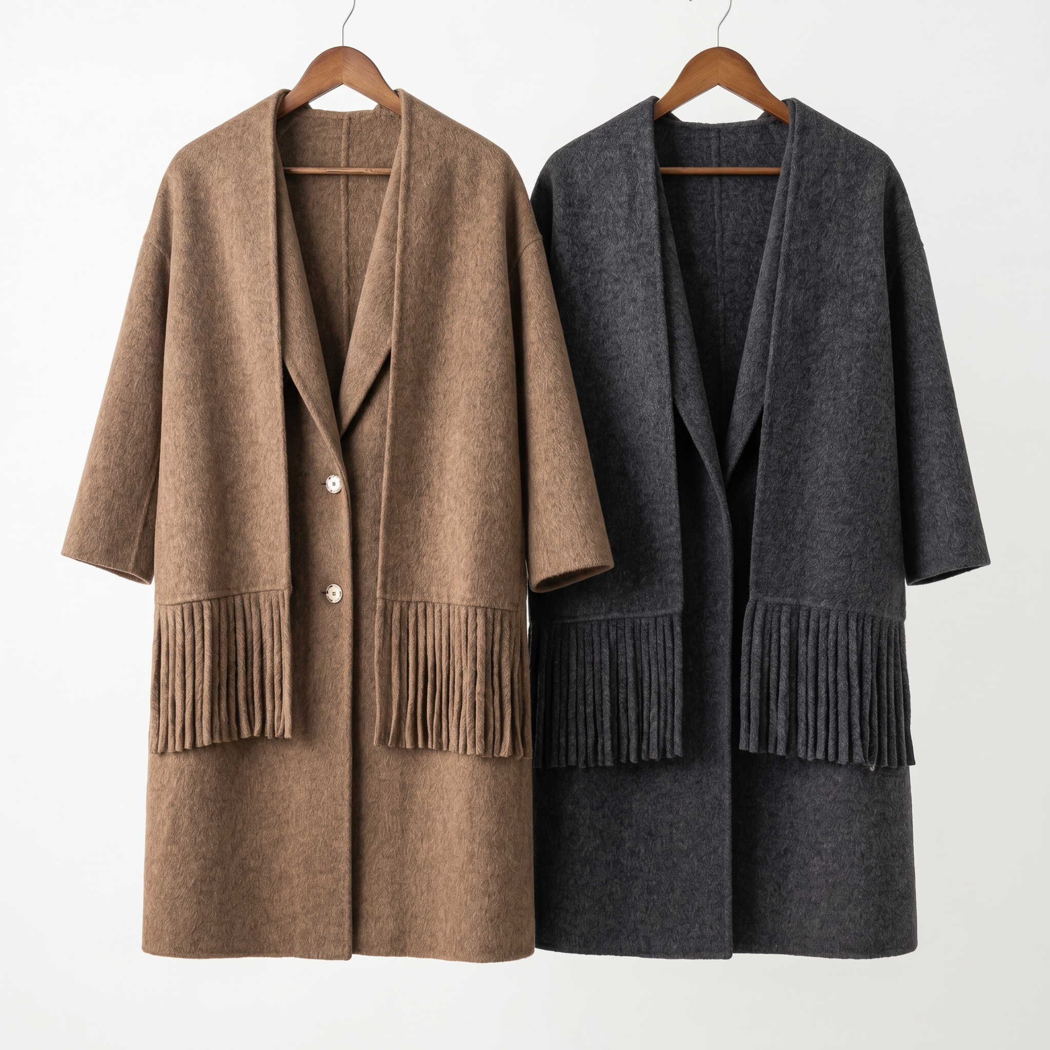 Essential Wool-Camel Blend Scarf-Coat