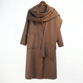 Essential Wool-Camel Blend Scarf-Coat