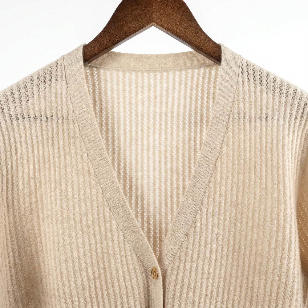 Classic 100% Pure Cashmere Ribbed Knit Sweater