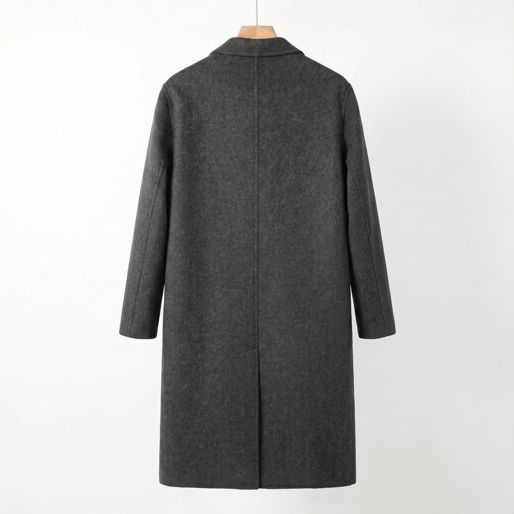 Luxury 90% Australian Wool-Camel Blend Scarf-Coat