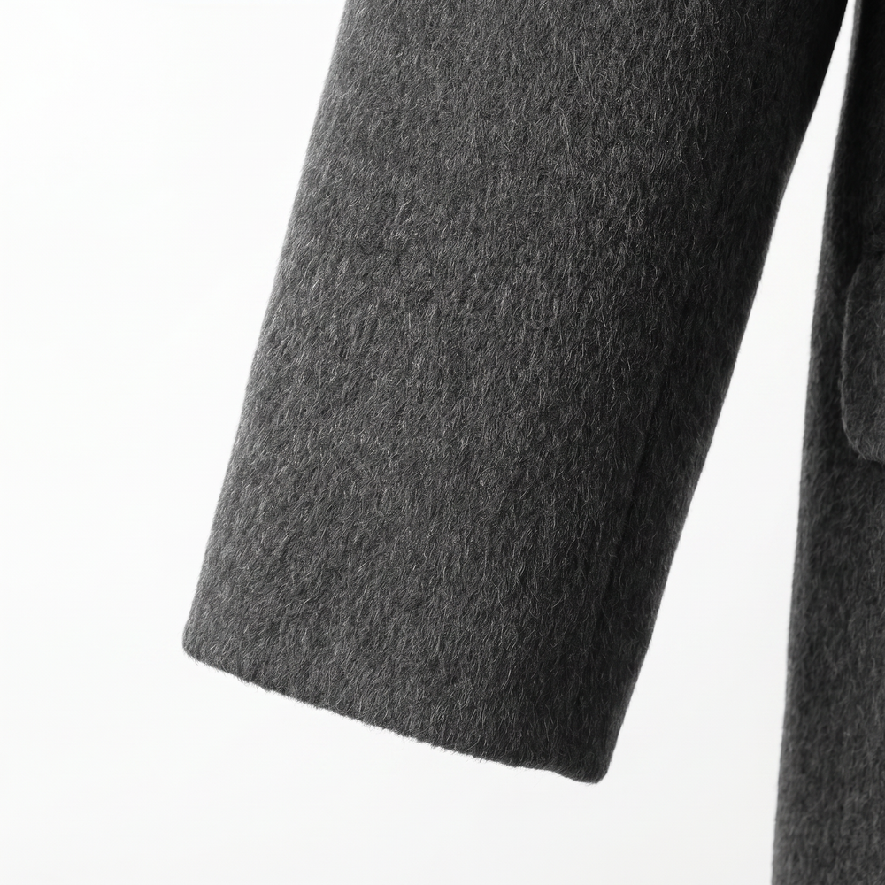 Luxury 90% Australian Wool-Camel Blend Scarf-Coat