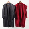 Luxury 90% Australian Wool-Camel Blend Scarf-Coat